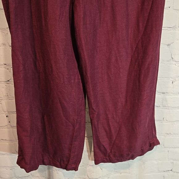 Coldwater Creek Linen Blend Capris Size 12 - Picture 8 of 9